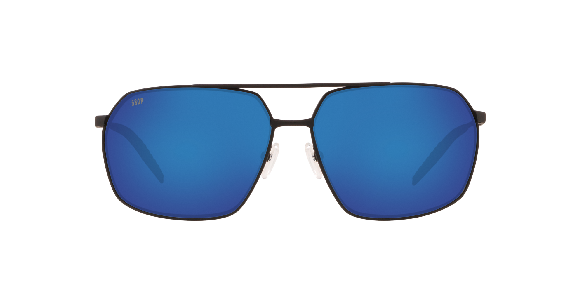 New Costa Del Mar Fishing Sunglasses PILOTHOUSE Matte Black Titanium Sunrise
